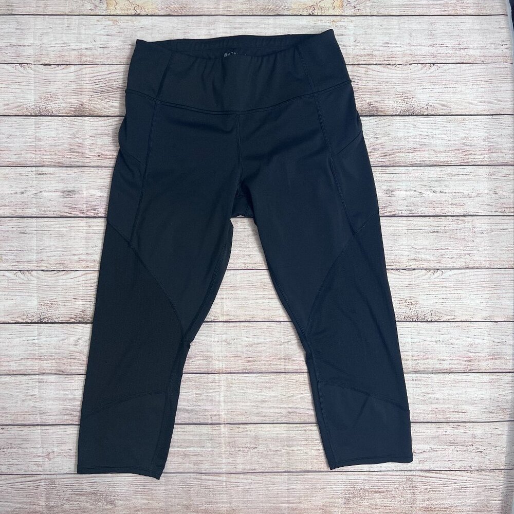 Athleta Black Full-Length‎ Leggings Size Medium High Waist Workout Pants